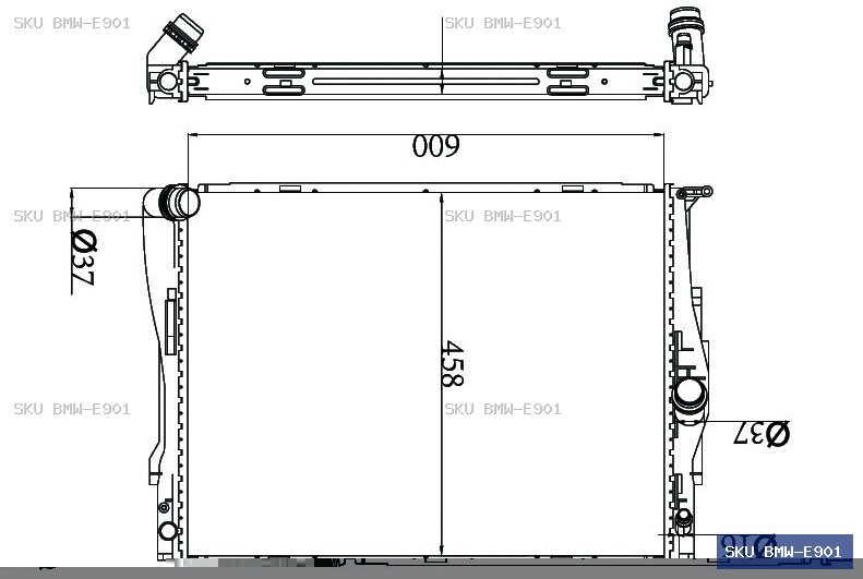 BMW 3 Series E90/E91/E92/E93 2004-2013 Radiator BMW-E901