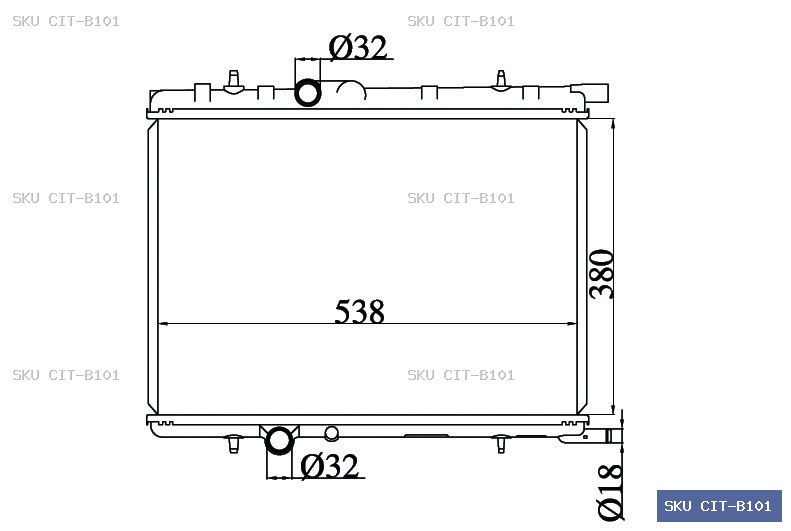 Citroen Berlingo 1996-2008 Radiator CIT-B101