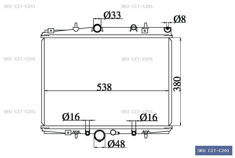 Citroen C5 C5 Radiator CIT-C201