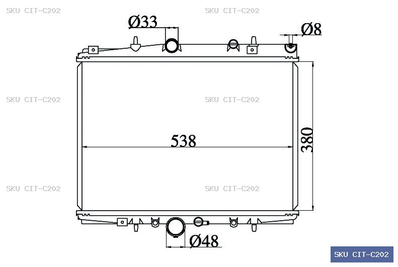 Citroen C5 C5 Radiator CIT-C202