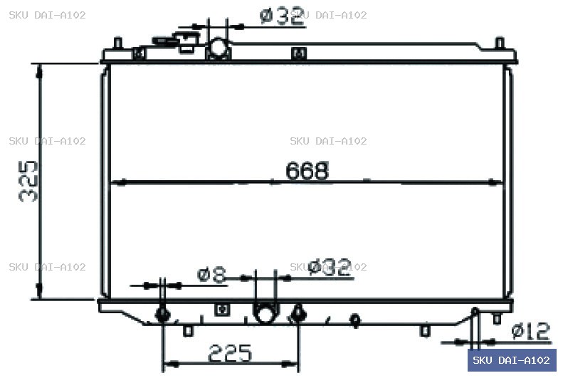 Daihatsu Applause A101RS Radiator DAI-A102