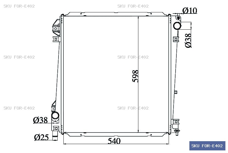 Ford Explorer UT 2001-2006 Radiator FOR-E402