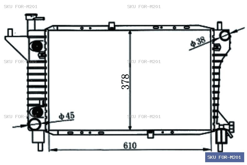 Ford Other Other Radiator FOR-M201