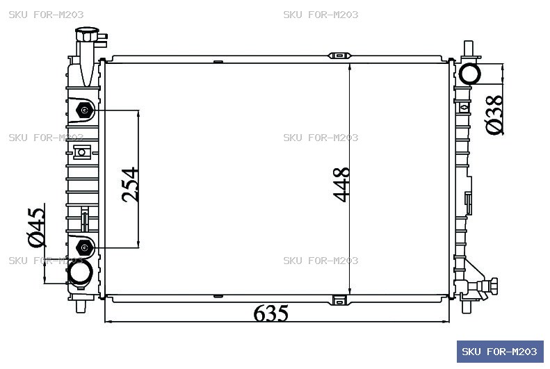 Ford Other Other Radiator FOR-M203