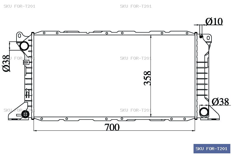 Ford Transit OTHER Radiator FOR-T201