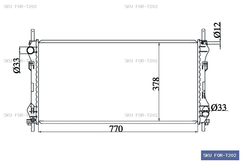 Ford Transit OTHER Radiator FOR-T202