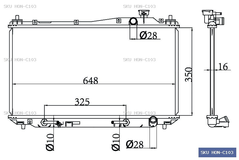 Honda Civic EU1 Radiator HON-C103