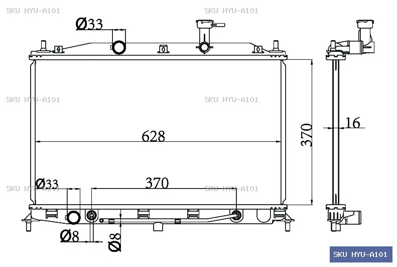 Hyundai Accent Other Radiator HYU-A101