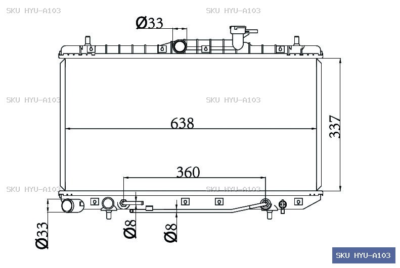 Hyundai Accent Other Radiator HYU-A103