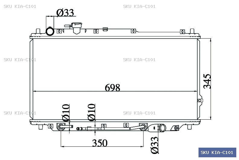 KIA Carens 2000-2002 Radiator KIA-C101