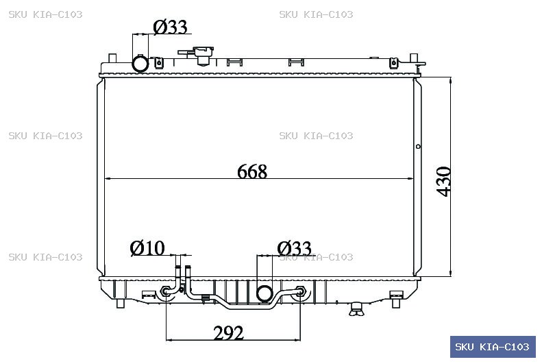 KIA Carens 2000-2002 Radiator KIA-C103