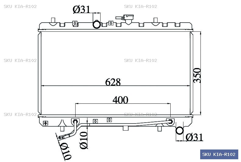 KIA Rio JB 2005-2011 Radiator KIA-R102