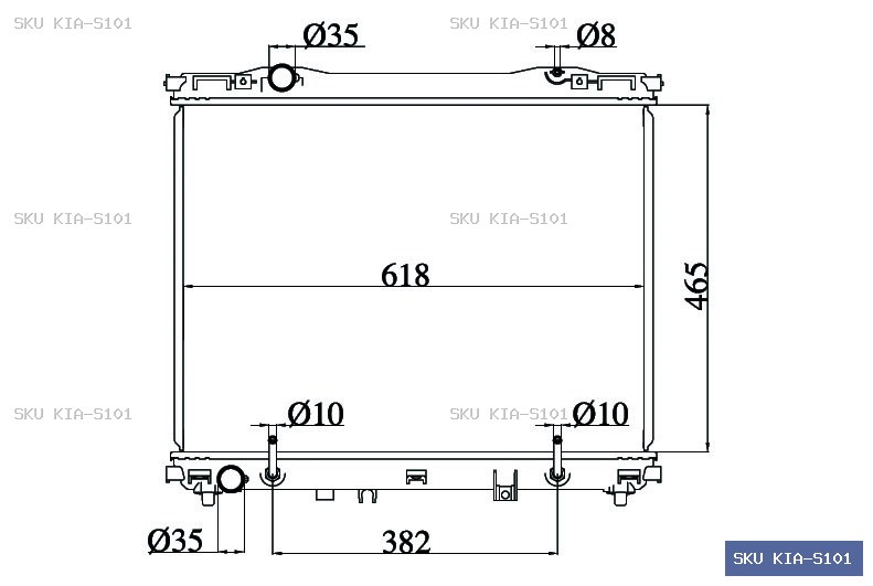 KIA Sorento BL 2002-2009 Radiator KIA-S101