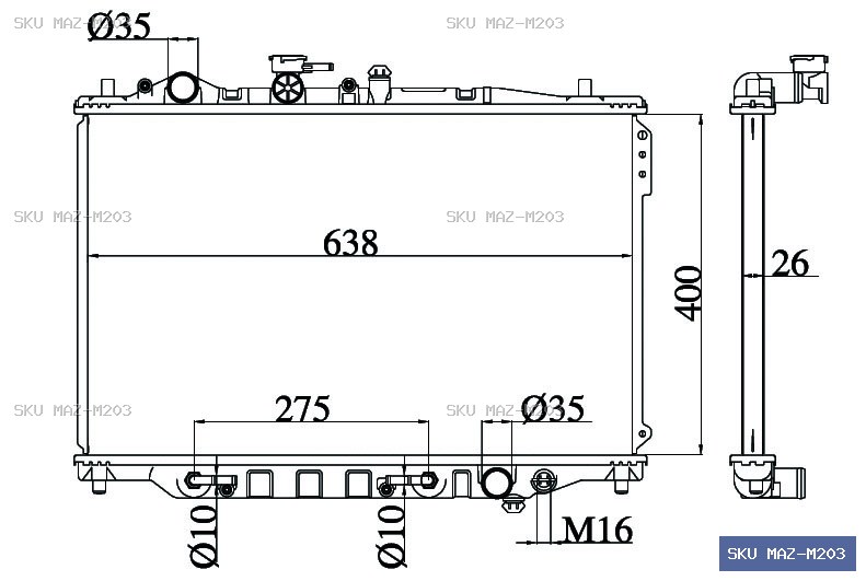 Mazda Capella Other Radiator MAZ-M203