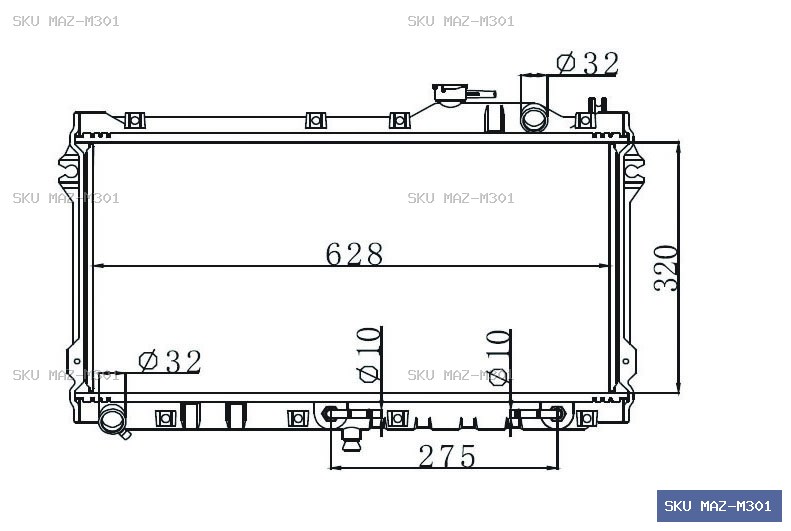 Mazda MX5 Radiator MAZ-M301