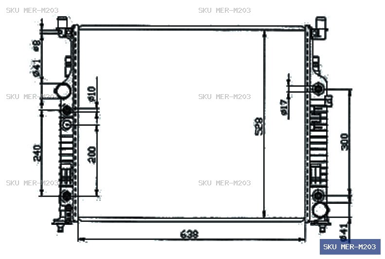 Mercedes-Benz M Class W164 2005-2011 Radiator MER-M203