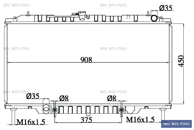 Nissan Patrol Y61 1999-2003 Radiator NIS-P203