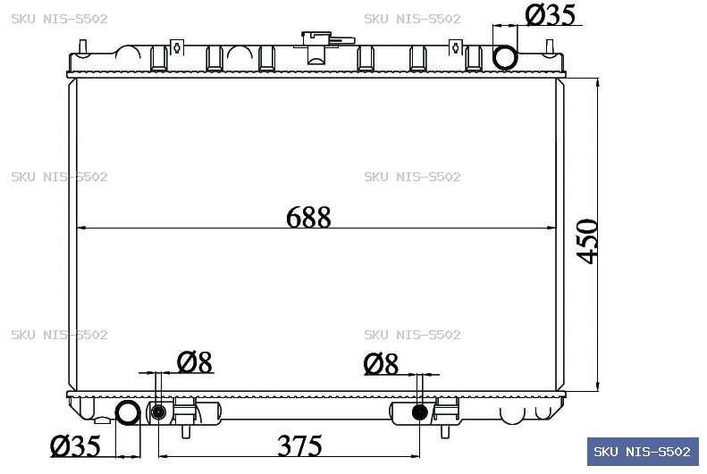 Nissan Serena C24 1999-2004 Radiator NIS-S502