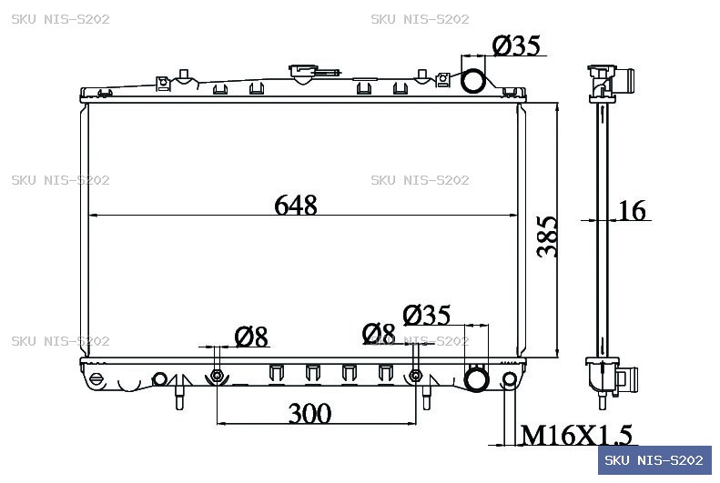 Nissan Skyline R32 1989-1992 Radiator NIS-S202