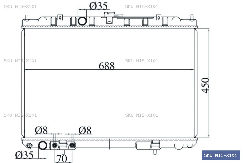 Nissan Xtrail T30 2001-2007 Radiator NIS-X101