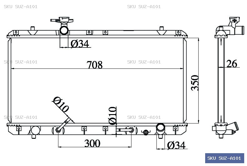 Suzuki Aerio Other Radiator SUZ-A101