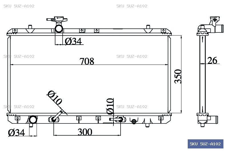 Suzuki Aerio Other Radiator SUZ-A102
