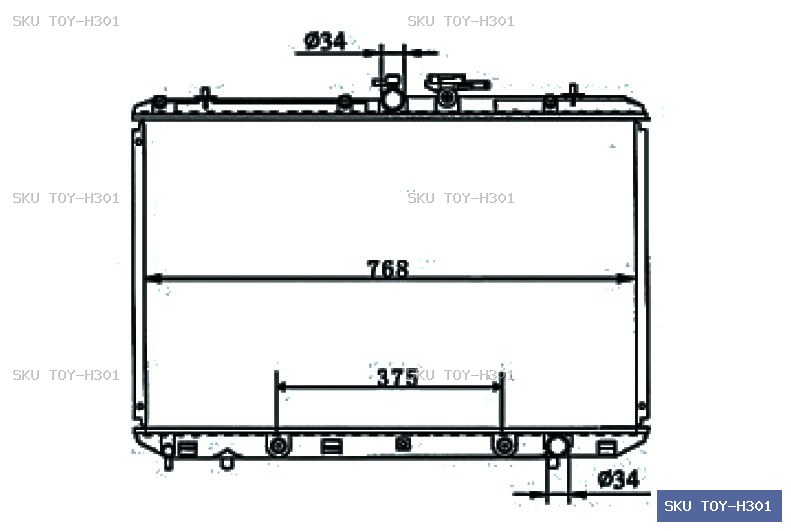 Toyota Highlander GSU40 2007-2010 Radiator TOY-H301